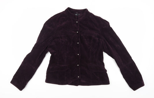 Jasper Conran Women's Purple Cotton Jacket Size 16