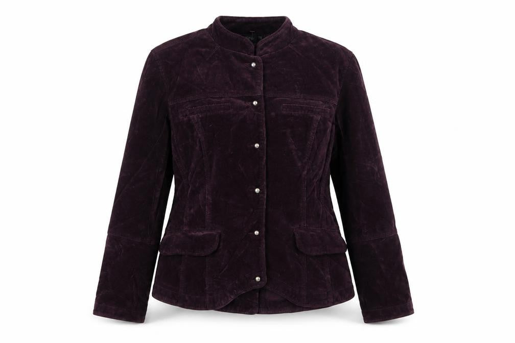 Jasper Conran Women's Purple Cotton Jacket Size 16
