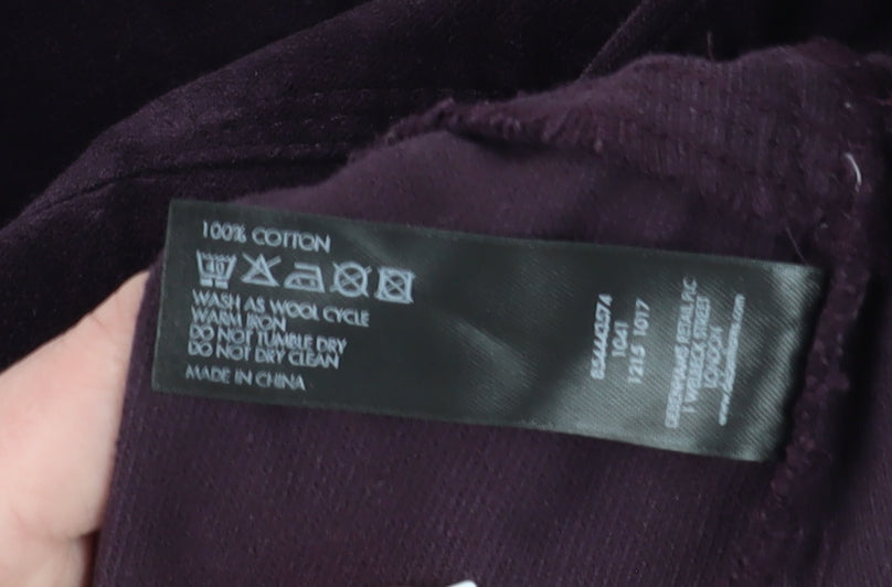 Jasper Conran Women's Purple Cotton Jacket Size 16