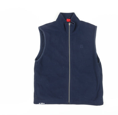 Wilson Womens Blue Fleece Waistcoat, Casual Sports Style Size L,
