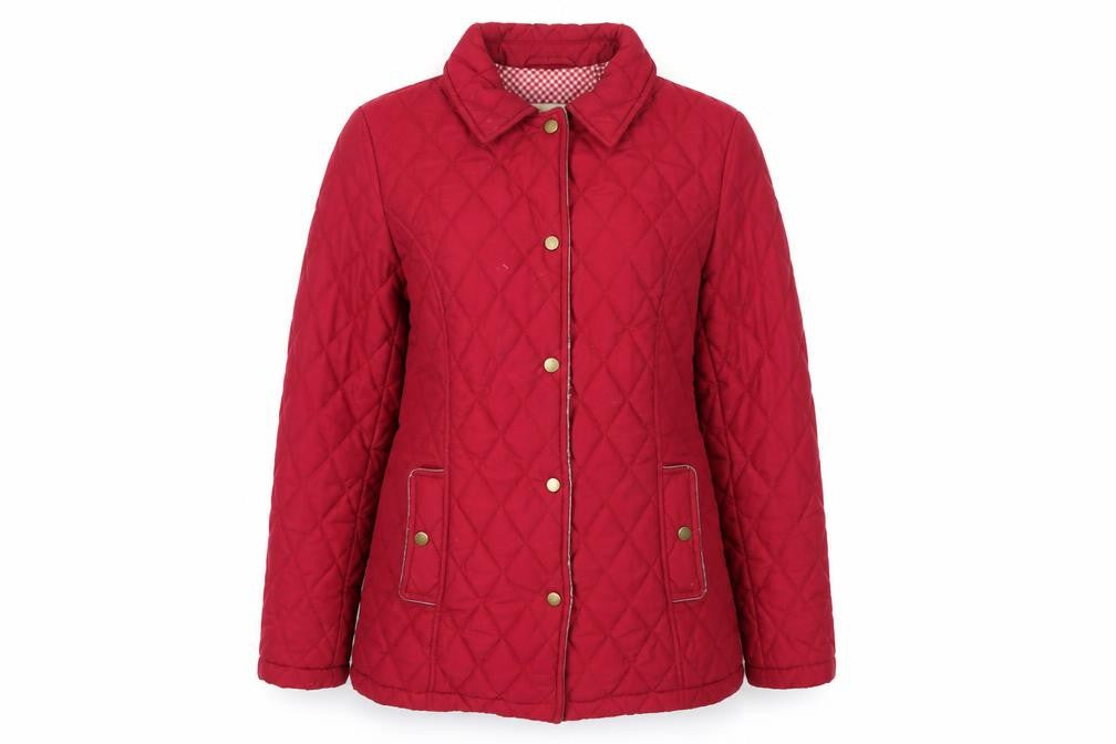 Marks & Spencer Women's Red Quilted Jacket Size 8