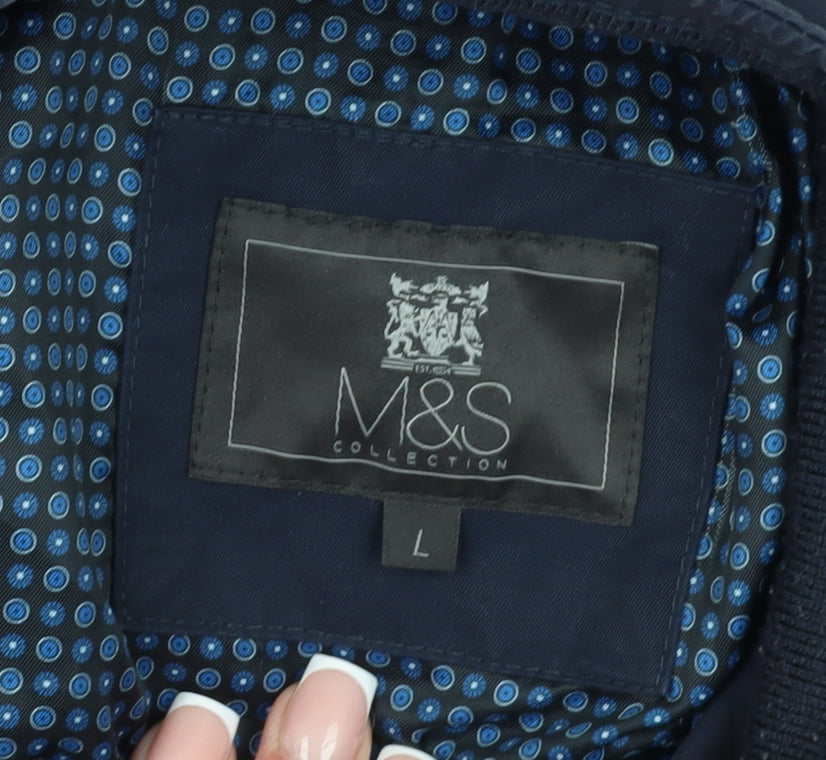 Marks and Spencer Men's Blue L Basic Jacket