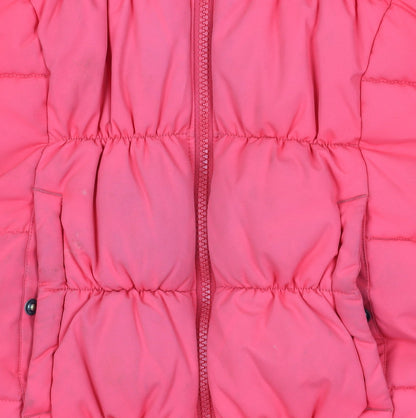 Additional view of Columbia girls’ pink puffer jacket s winter hooded