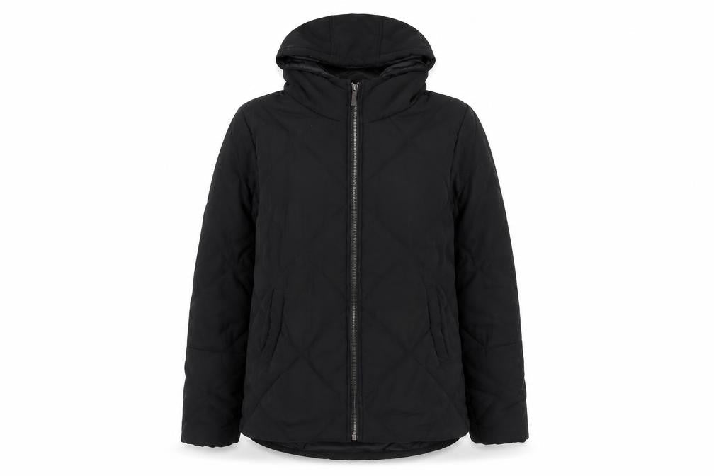 PrettyLittleThing Women's Black Puffer Jacket Size 8