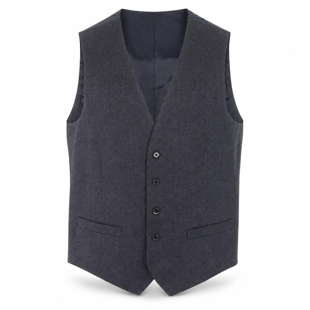 Marks & Spencer Men's Blue Waistcoat, Size 40R - Formal