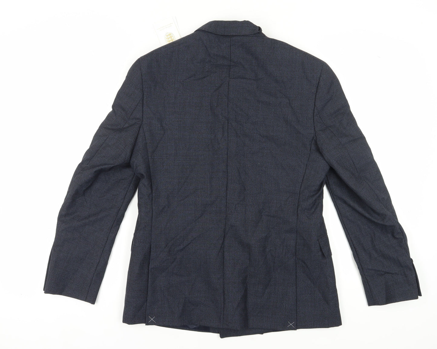 Marks & Spencer Men's Blue Check Blazer 40S