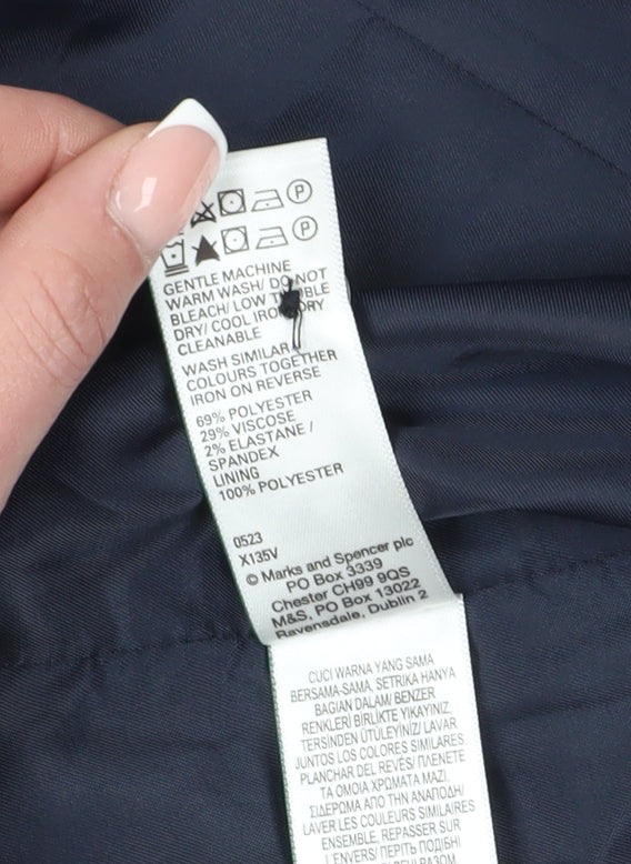 Marks and Spencer Men's Blue Waistcoat 40 Regular Fit