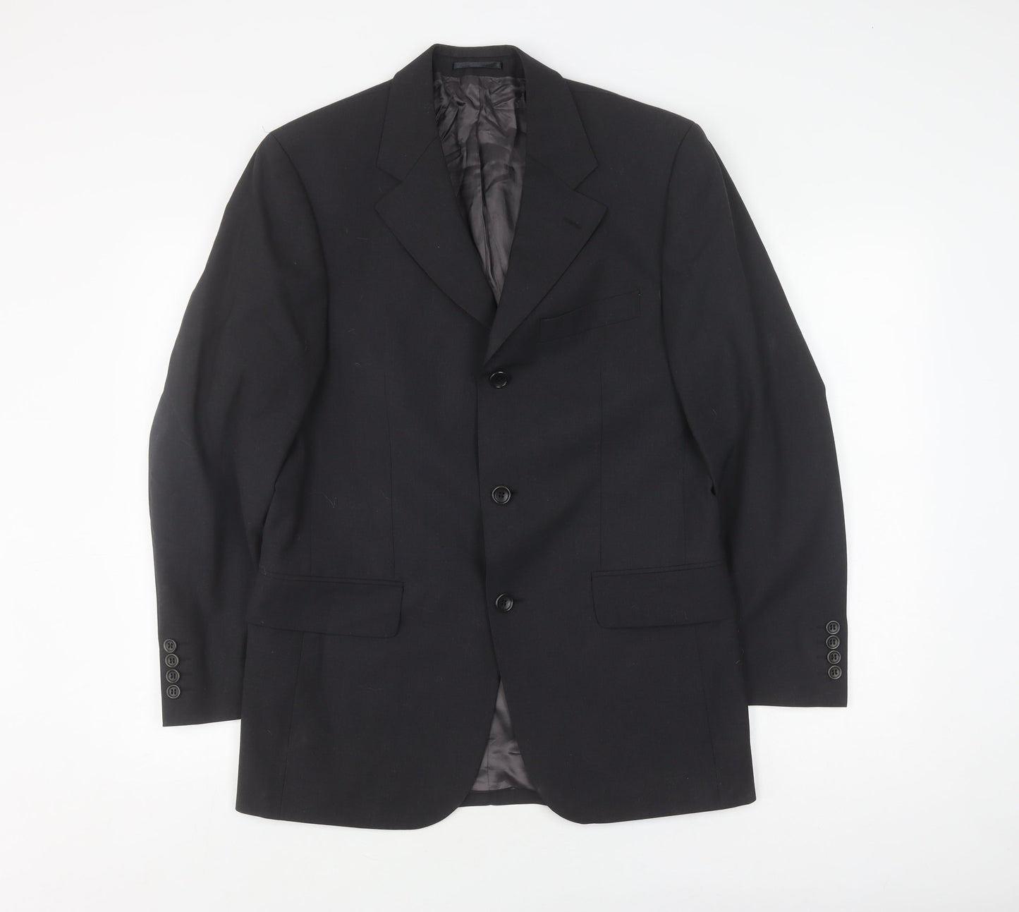 Van Gils Men's Black Blazer 36R Single-Breasted