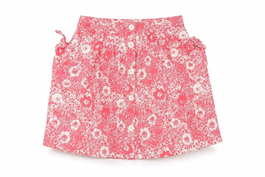 Laura Ashley Women's Pink Floral A-Line Skirt, Size 12