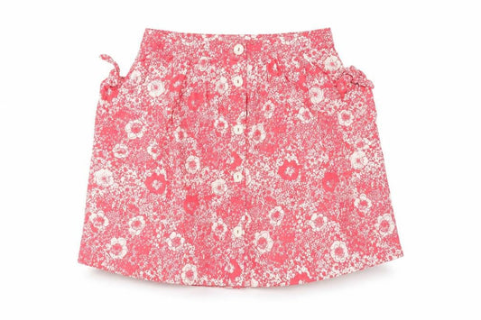 Laura Ashley Women's Pink Floral A-Line Skirt, Size 12