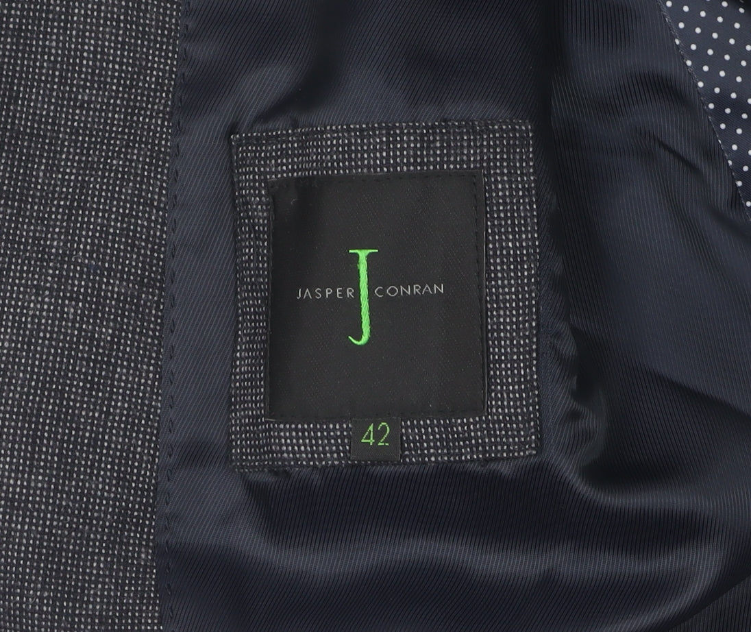 Jasper Conran Grey Men's Blazer, Size 42, Regular Fit