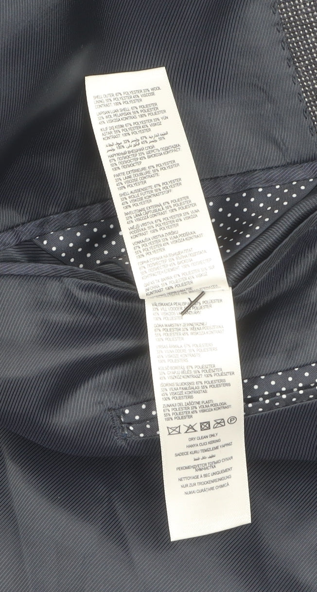 Jasper Conran Grey Men's Blazer, Size 42, Regular Fit