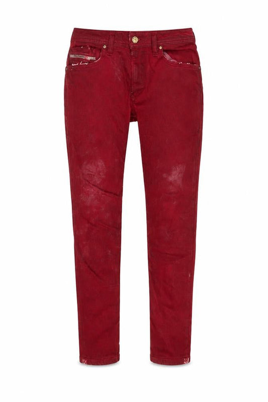 Diesel Women's Red Skinny Denim Jeggings W30