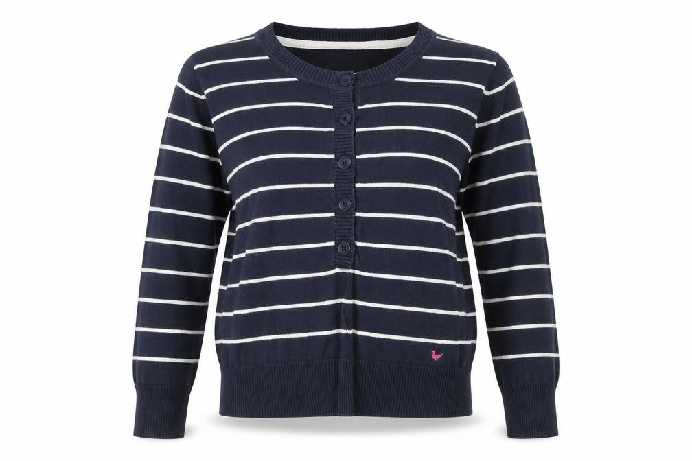 Country Rose Women's Blue Striped Cardigan S