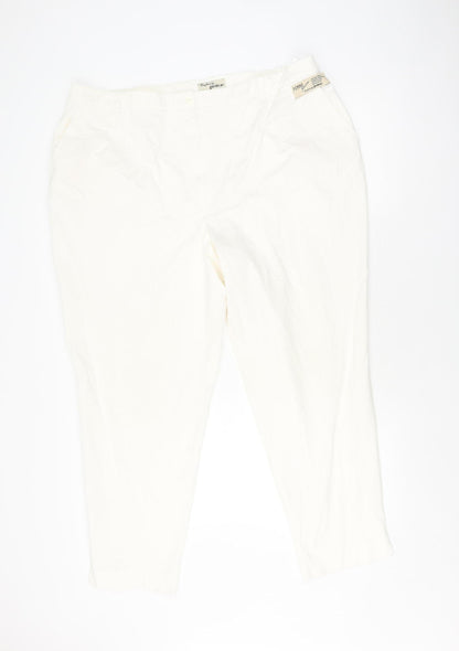 Gardeur Women's Ivory Comfortable Trousers, Size 24