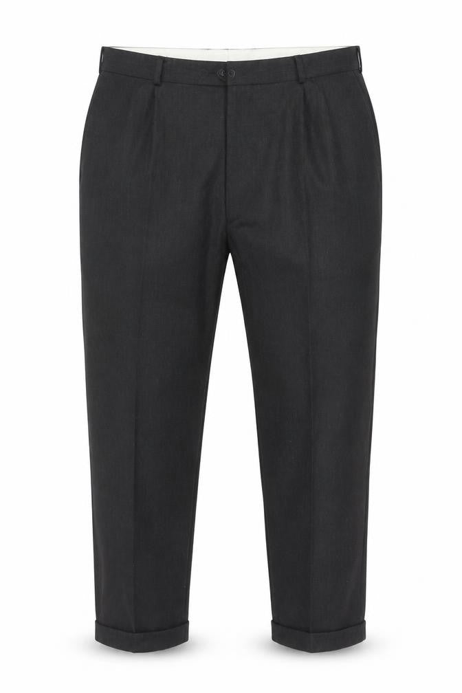 Sergio Rovi Men's Black Trousers 46S Polyester Wool