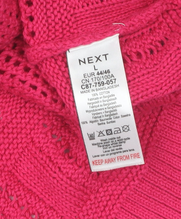 Next Women's Pink Camisole Top Size 16 Cotton