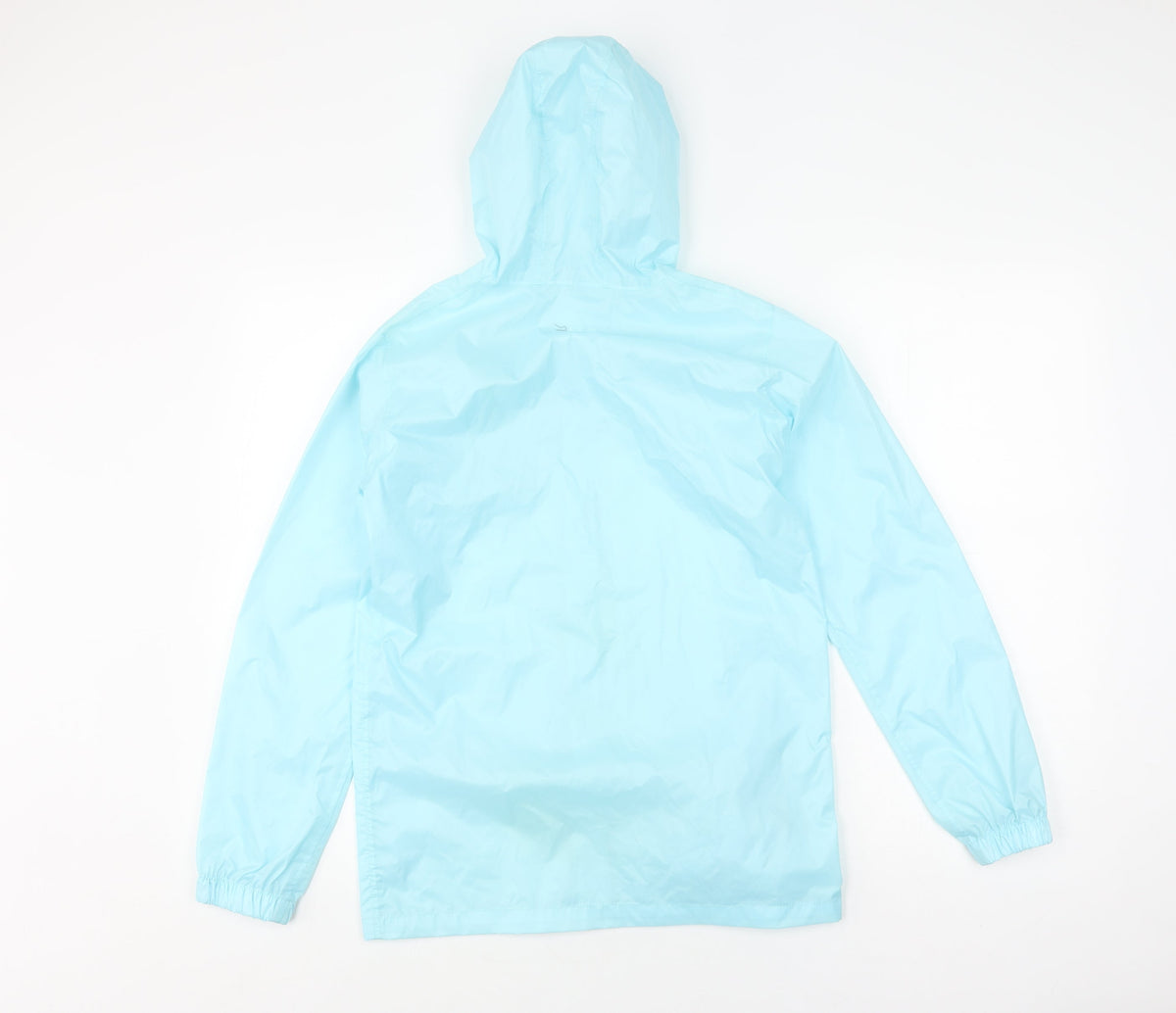 Additional front view of Regatta boys’ blue waterproof windbreaker jacket 13 years