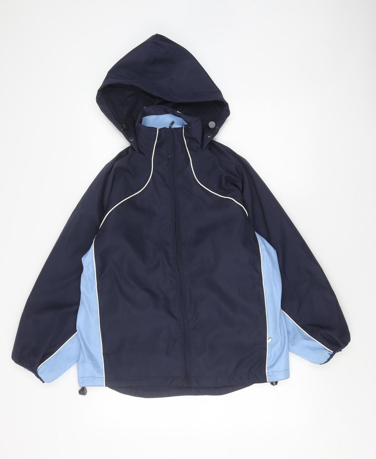 Blue Lake Men's Blue Windbreaker Jacket Hooded S