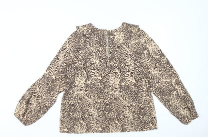 Marks & Spencer Women's Beige Tunic Blouse Size 12