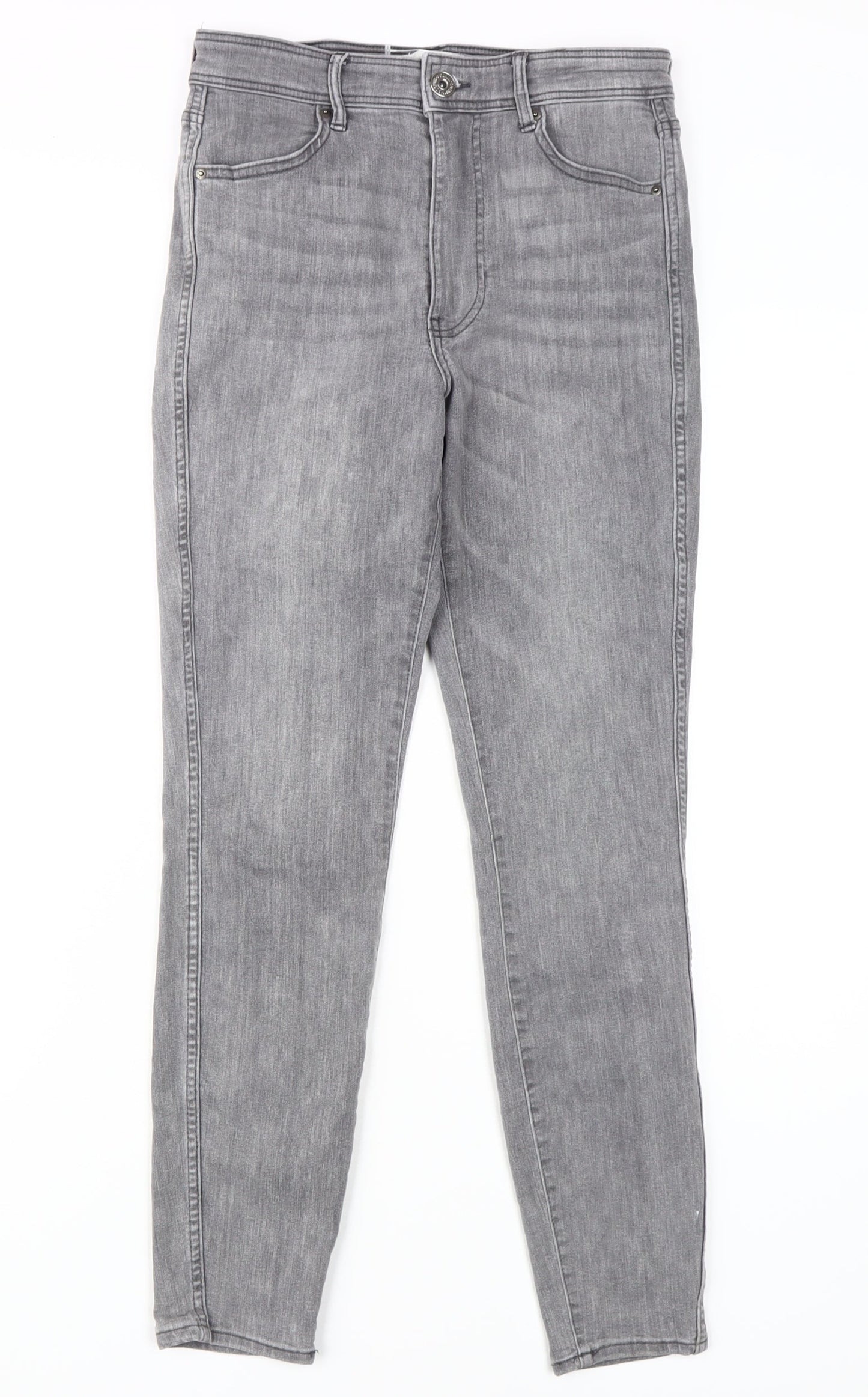 H&M Women's Grey Skinny Jeans Size 8 Slim Fit