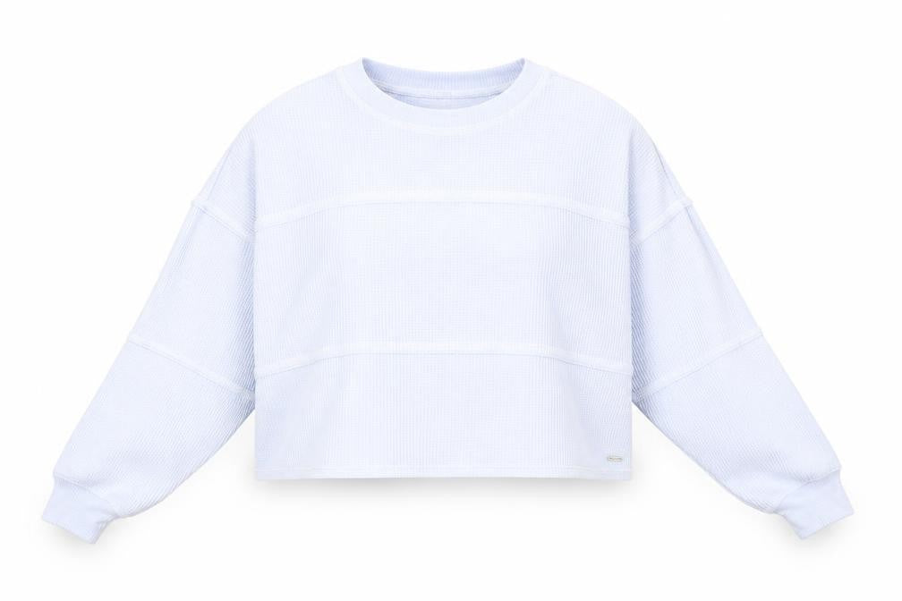 Hollister Women's Blue XS Cropped Jumper