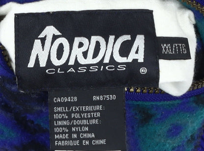 Nordica Men's Blue 2XL Basic Jacket Stand-Up Collar