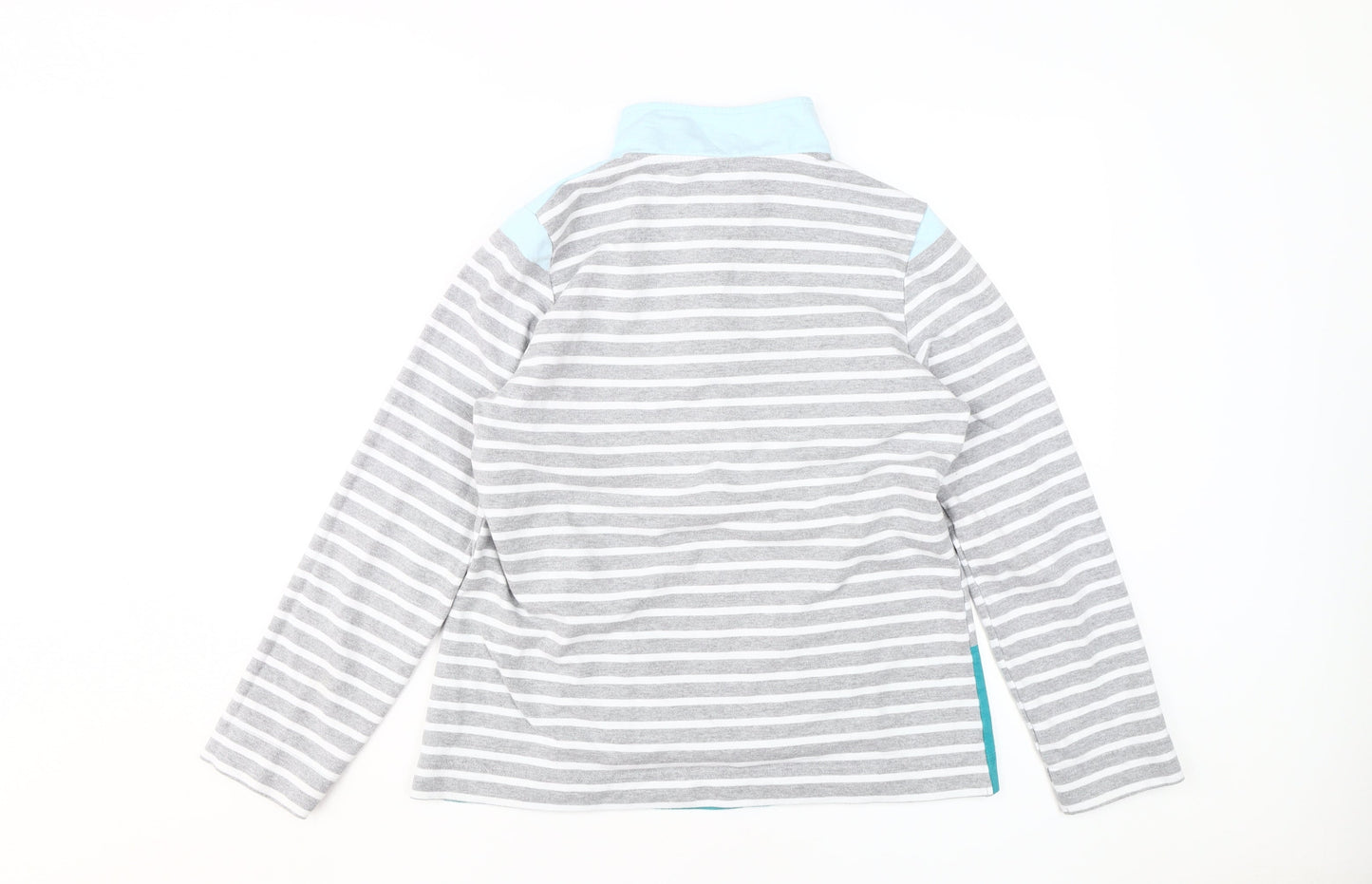 Cotton Traders Women's Striped Pullover Sweatshirt Size 10