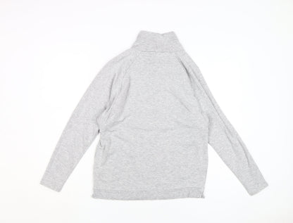 Gap Women's Grey High Neck Lightweight Sweatshirt - S