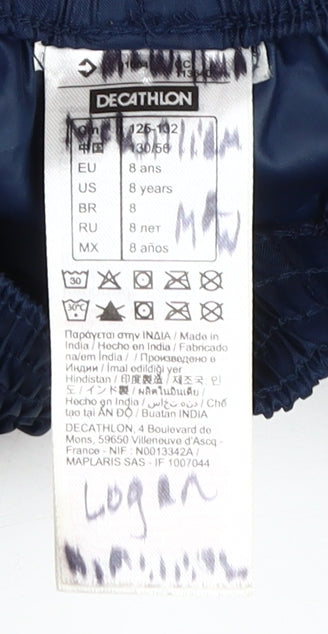 Decathlon Boys Blue Windbreaker Active Trousers Size 8