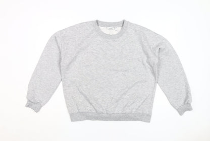 Additional front view of b.young Women's Grey Pullover Sweatshirt M