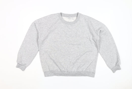 b.young Women's Grey Pullover Sweatshirt M