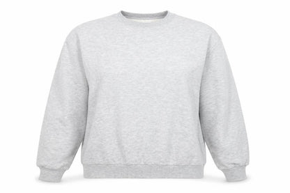 Front view of b.young Women's Grey Pullover Sweatshirt M