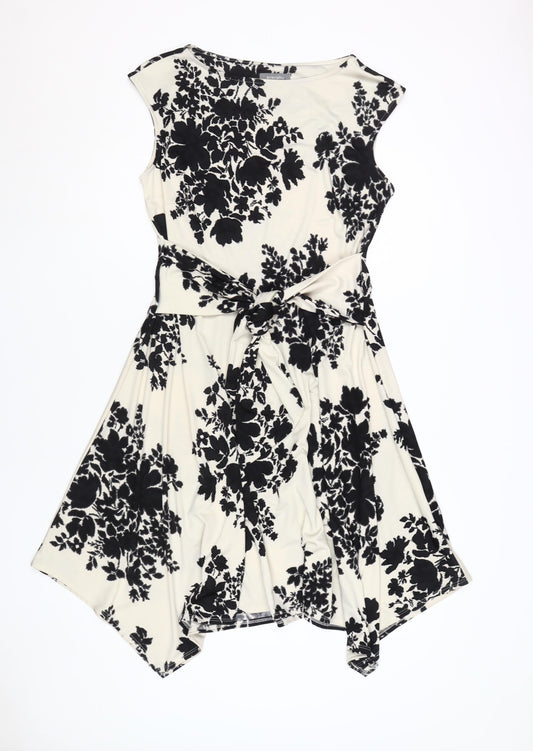Principles by Debenhams Women's Black Floral Dress - 14