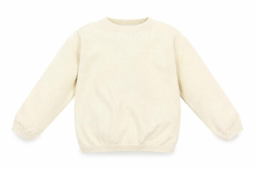 mamas & papas Ivory Unisex Jumper, 9-12 Months, Knit Pullover