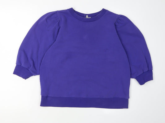 Oliver Bonas Women's Purple Pullover Sweatshirt, Size 12