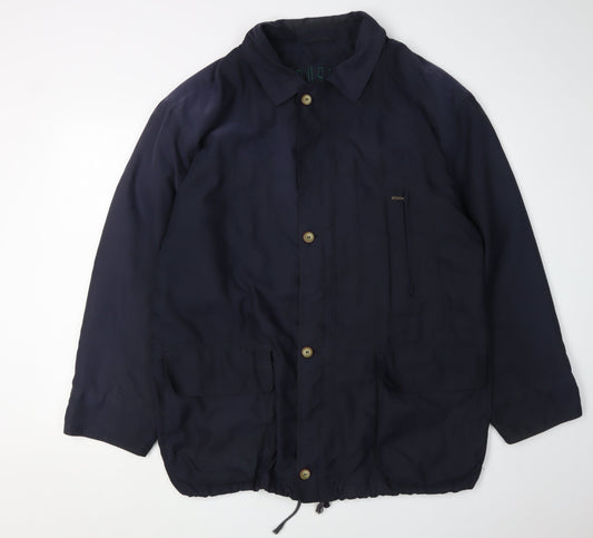 Bush Men's Blue Mid-Length Casual Jacket, Size 42