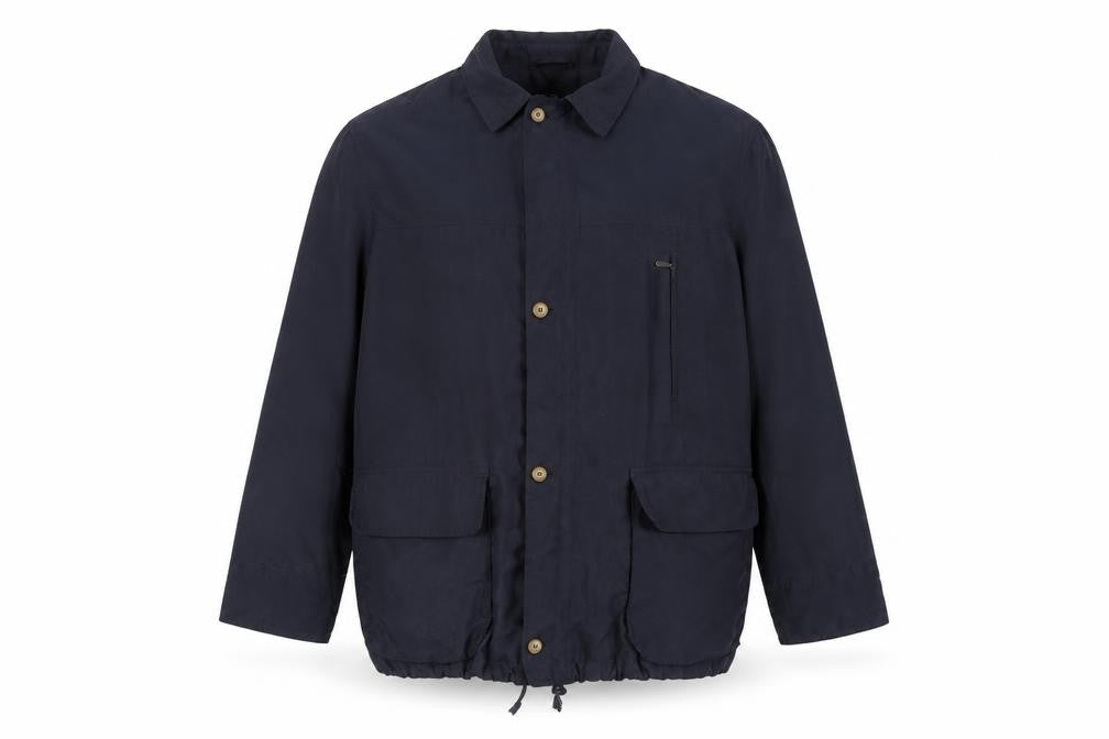 Bush Men's Blue Mid-Length Casual Jacket, Size 42