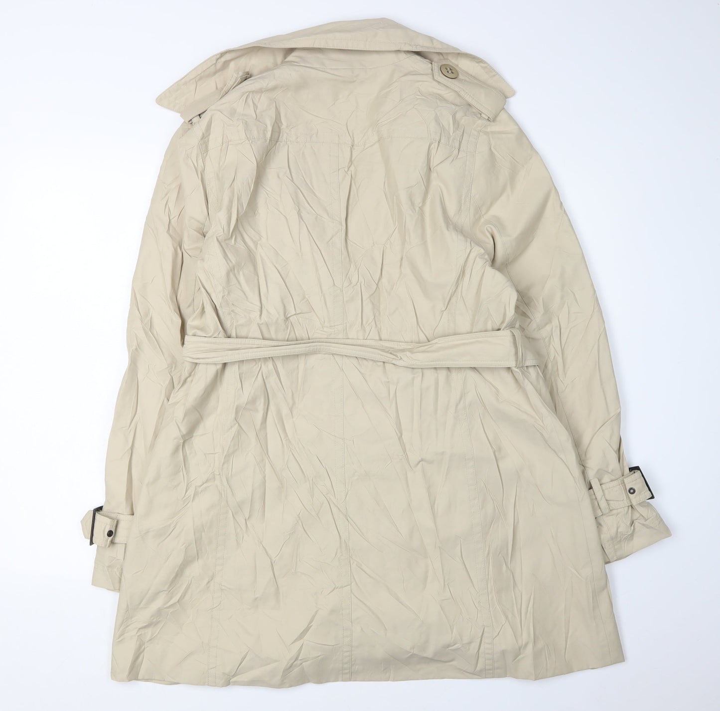 Viyella Women's Beige Trench Coat Size 14