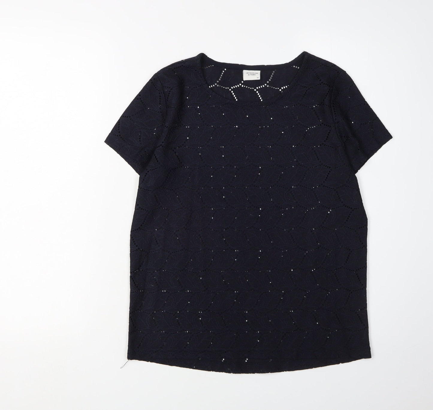 Jacqueline de Yong Women’s Black Knit T-Shirt XS