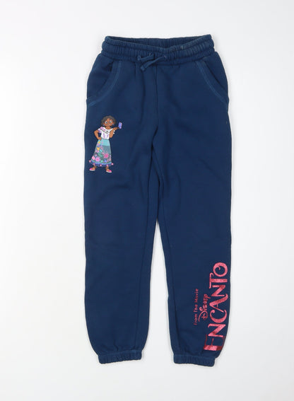Disney Encanto Girls Jogger 6-7 Years Blue Trousers