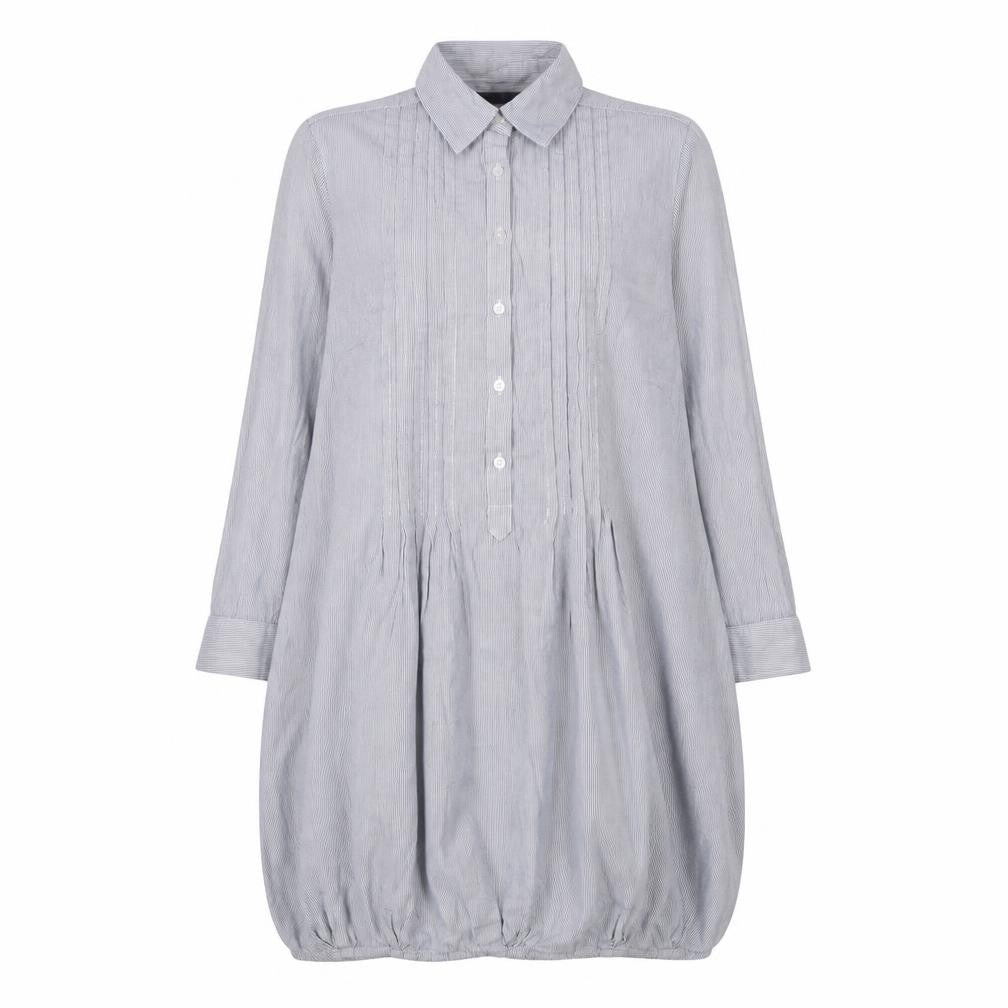 SoulCal Women Blue Striped Shirt Dress Size 8