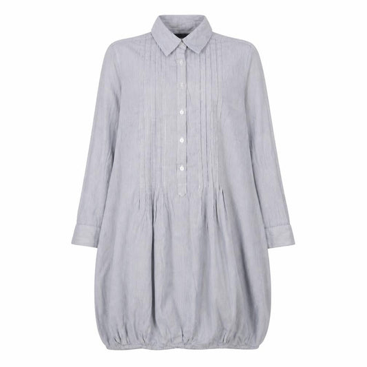 SoulCal Women Blue Striped Shirt Dress Size 8