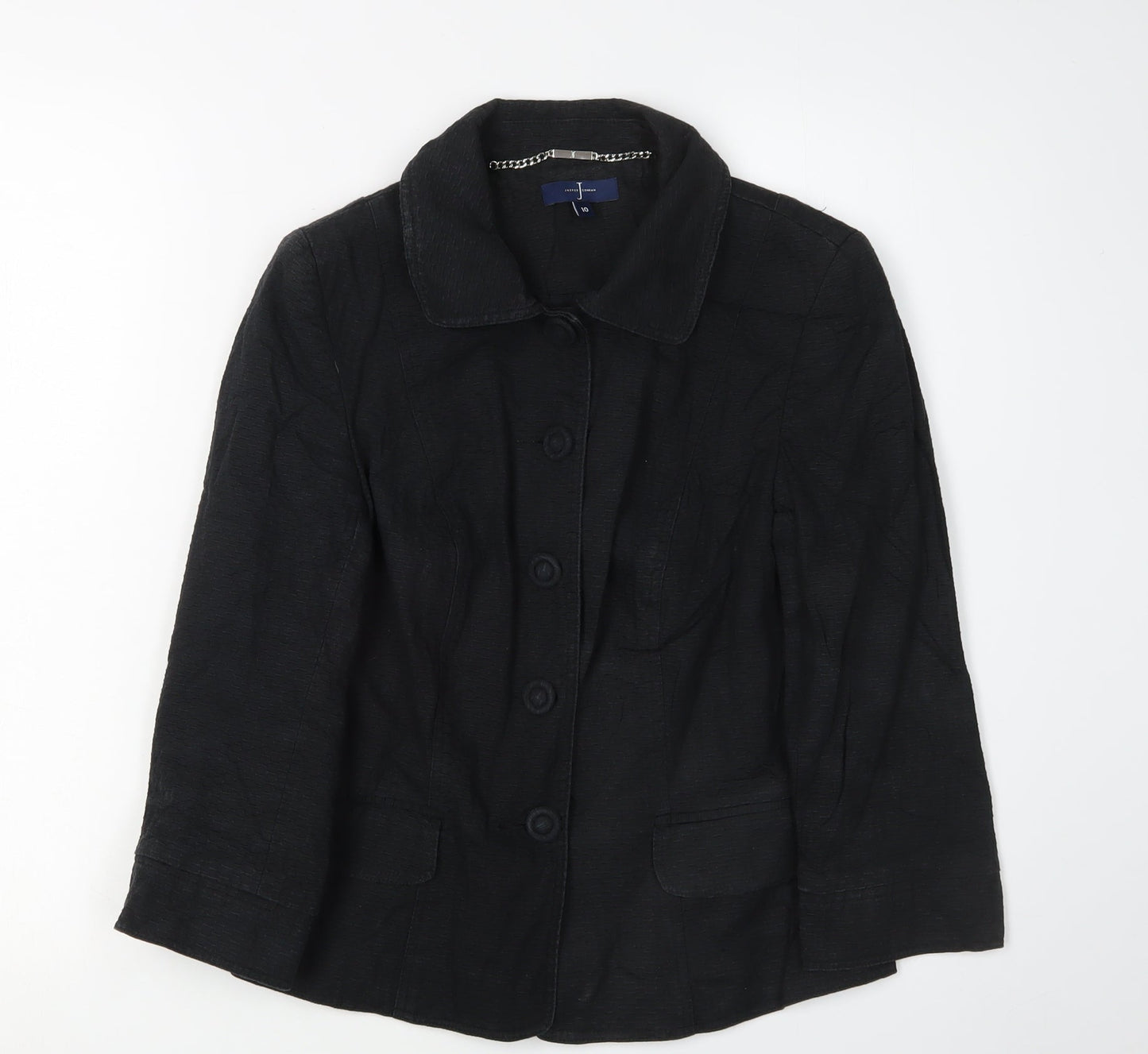 Jasper Conran Women's Black Classic Blazer Jacket Size 10