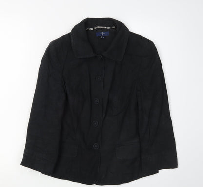 Jasper Conran Women's Black Classic Blazer Jacket Size 10