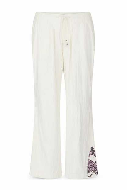 Front view of Puma Women's White Trousers, size 12, Casual Style