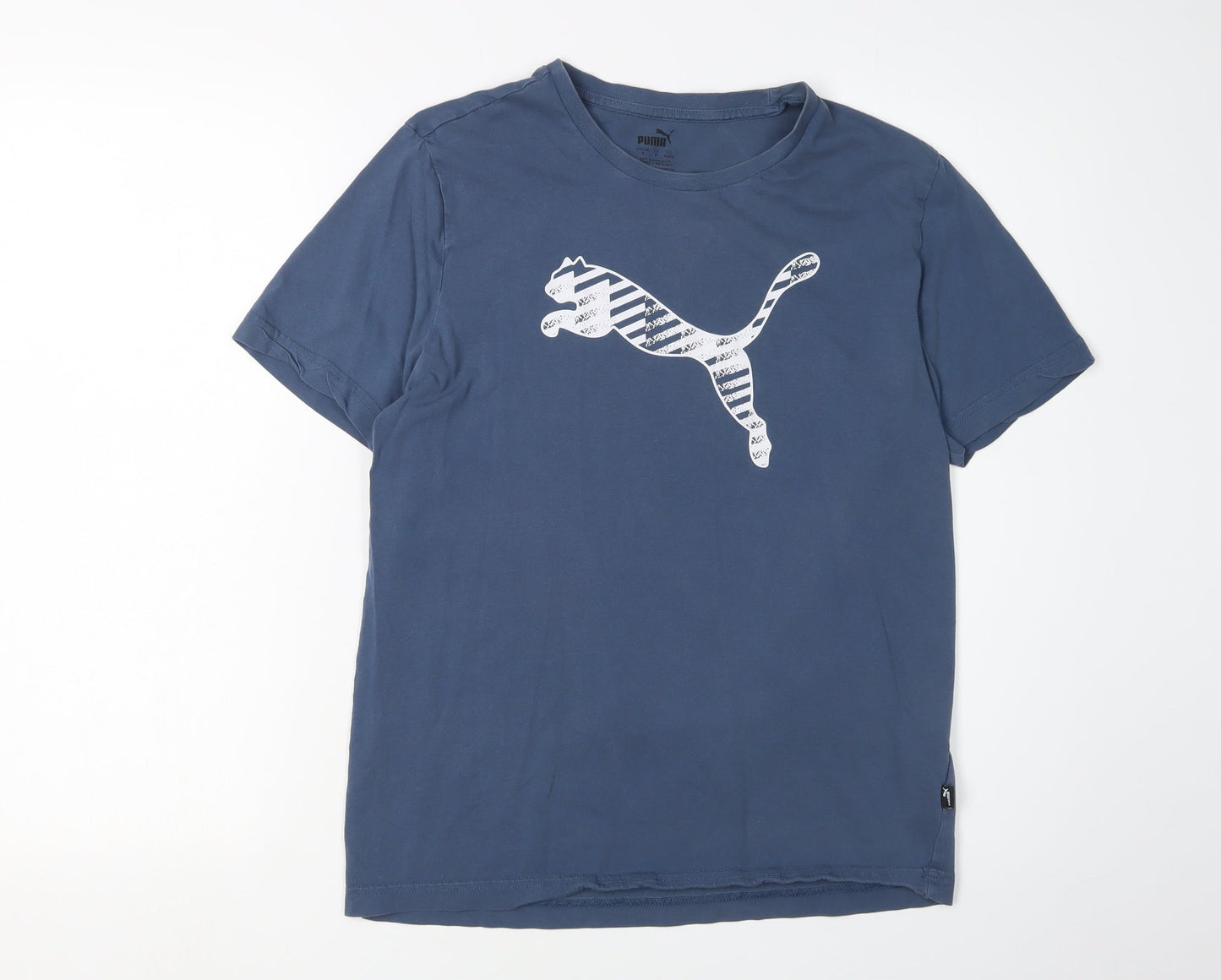 Puma Men's Blue Sports T-Shirt Small