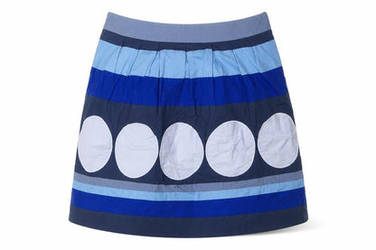 Boden Women's Blue Geometric Skirt Size 8