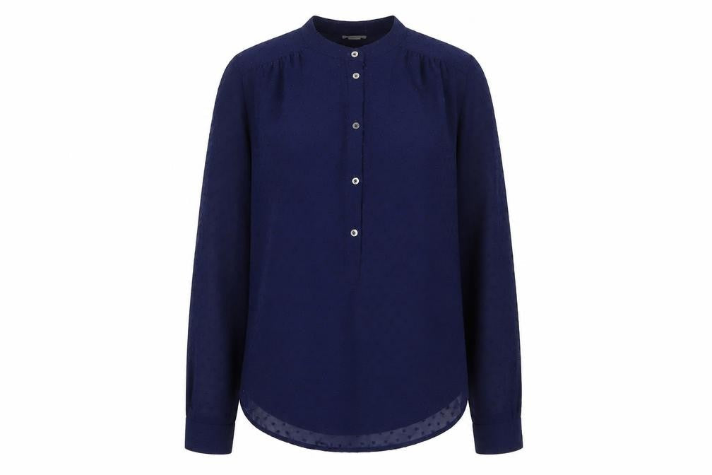 J.Crew Women's Blue Long Sleeve Blouse Size S