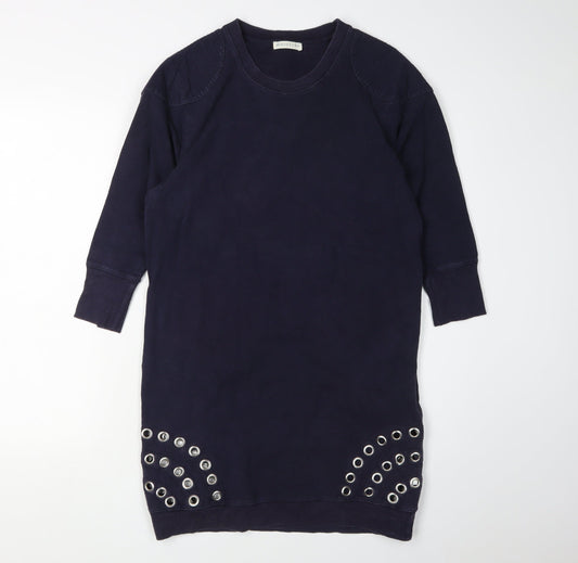 Whistles Women's Blue Shift Dress - Size 8 - Casual Wear